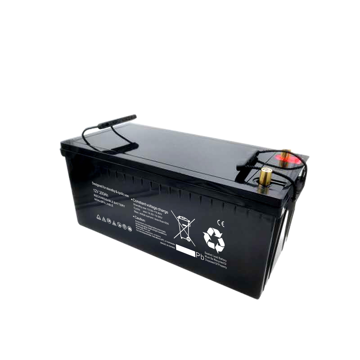 Batería de almacenamiento rv 200Ah para bicicleta eléctrica